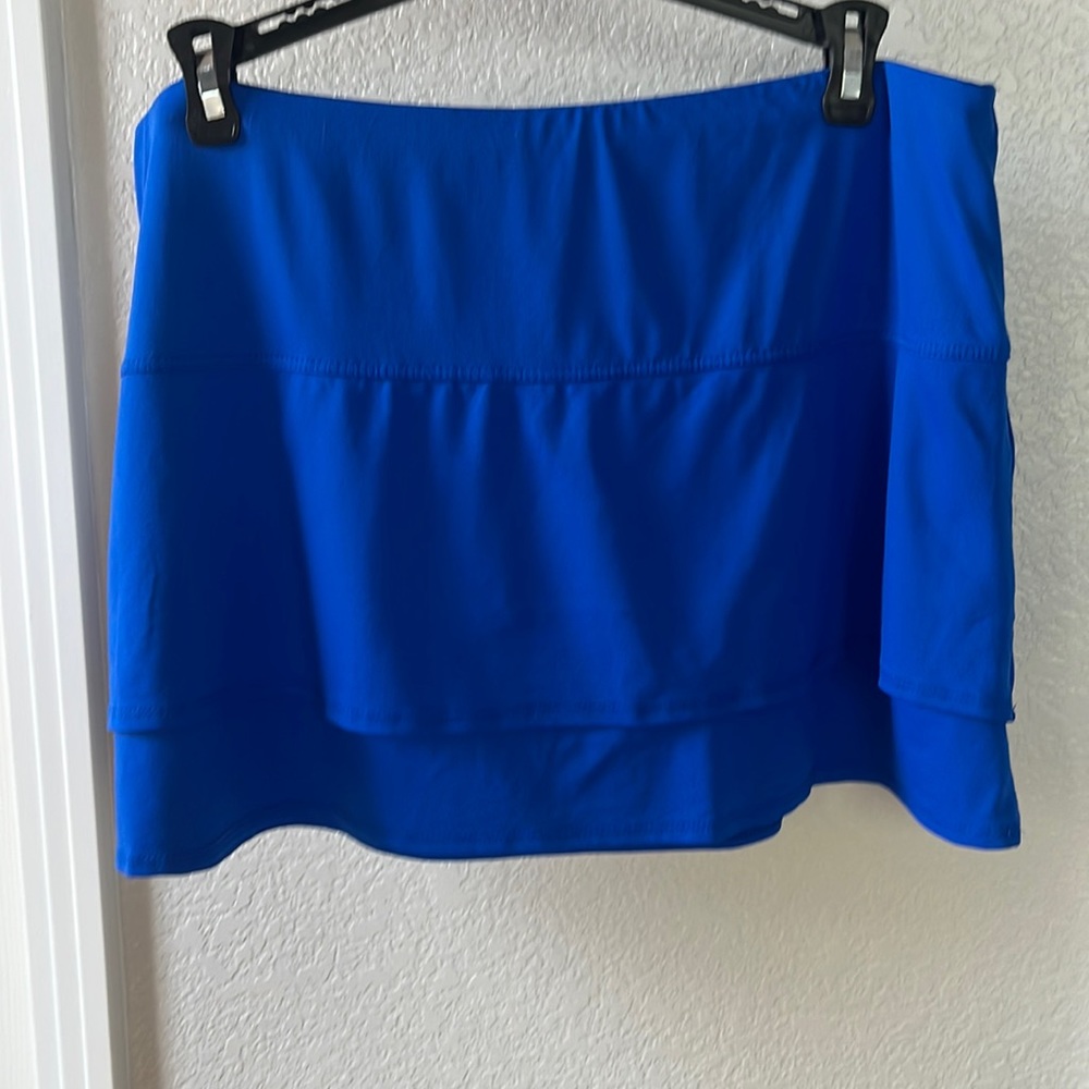 Lucky in love Royal blue Tiered tennis skirt Skort size XL